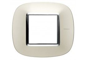 HB4802SAN Axolute Placca ellittica 2P Argento