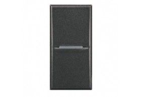 HS4001 axolute Interruttore 1P assiale 1mod. Antracite