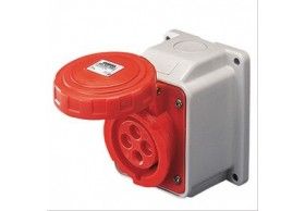 GW62431 Watertight 10� Angled Surface-Mounting Socket 3P+N+E