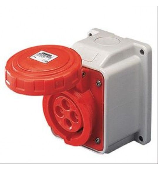 GW62439 Watertight 10� Angled Surface-Mounting Socket 3P+N+E