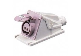 GW62538 Protected 10 Angled Surface-Mounting Socket 2P 16A