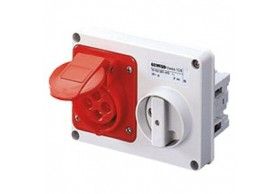 GW66120 Fixed Interlocked Horizontal Socket-Outlet-Without B