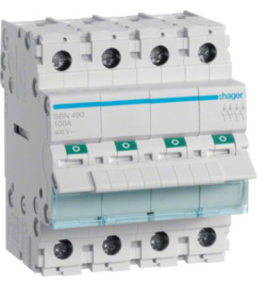 SBN490 Interruptor Modular 4P 100A