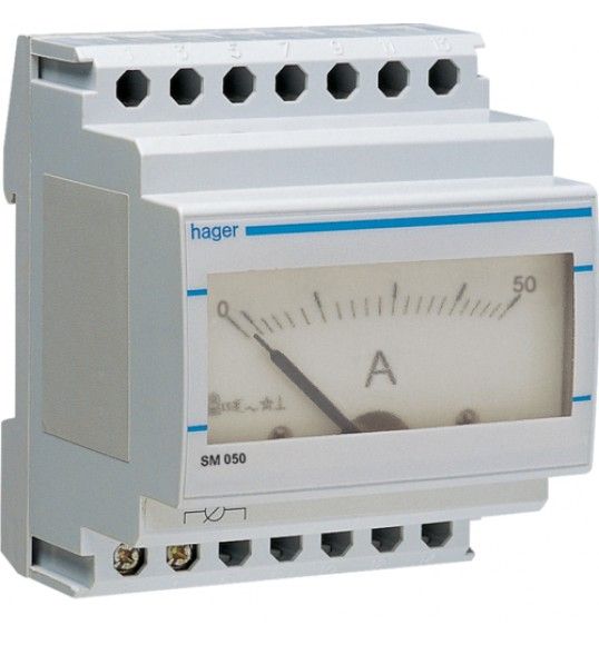 SM050 Ampermetro analgico 0-50-5A