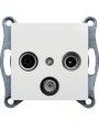 WL3110 lumina 2 Socket TV+FM+SAT terminal, white
