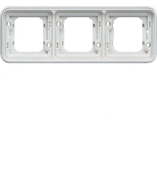 WNA403B Hager Cubyko Abdeckrahmen 3-fach horizontal wei?