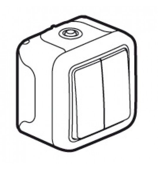069715 Legrand Inter-Levier Ap Sch3+3 Gr