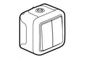 069715 Legrand Inter-Levier Ap Sch3+3 Gr