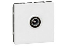 078782 Mosaic TV-Dose 9,52mm 2-modulig Farbe: Ultrawei?