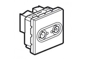 078783 TV/Radio-Einzeldose, Farbe: wei?