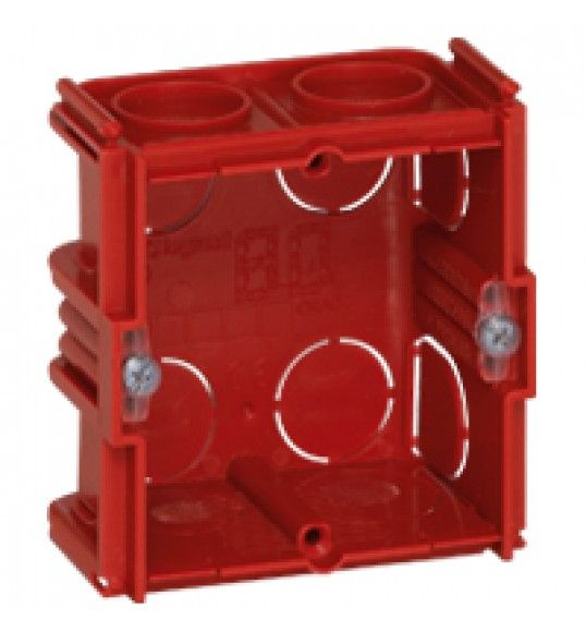 080141 Flush mounting box Batibox - square 1 gang depth 40 m