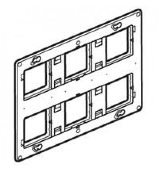 080266 SUPPORT BATIBOX 2X6/8 MODULES
