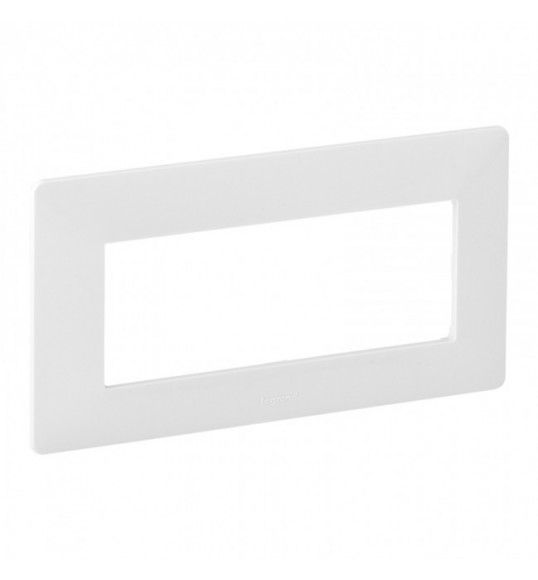 754006 Plate Valena Life - 5 module open plate - white