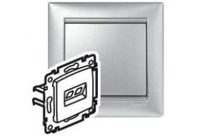 770239 Double Socket RJ45 UTP cat.5e Valena Aluminium