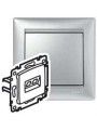 770239 Double Socket RJ45 UTP cat.5e Valena Aluminium