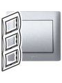 771307 Rahmen 3-fach senkrecht Galea soft aluminium 771307 Rahmen 3-fach senkrecht Galea soft aluminium