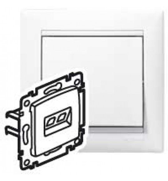 774239 VL-BASE 2XRJ45 C5E UTP BL