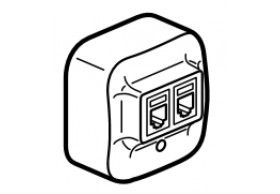 782428 Forix 2xRJ45 Cat5E Socket