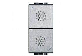 NT4037 Pulsador doble persianas Bticino LivingLight 1 modulo Tech