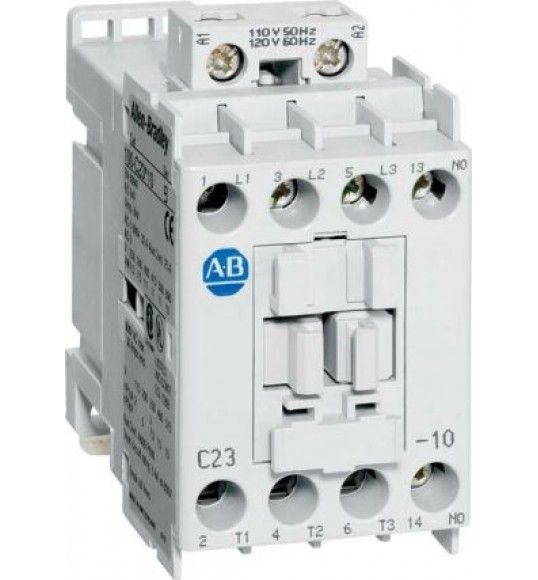 100-C09KD10 Allen Bradley Contactor 4 kW / 400 VCA, 1 NA, tensin de mando 110 V 50/60Hz