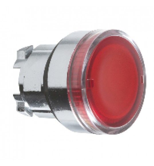 ZB4BW34 Schneider PB head ILL Flush Red BA9