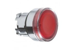 ZB4BW34 Schneider PB head ILL Flush Red BA9