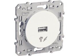 S520408 Odace USB 5V power socket white