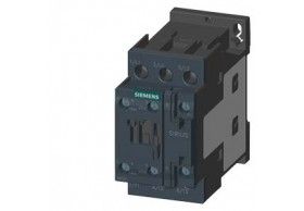 3RT2023-1AF00 Siemens Contactor, AC-3e, 9 A/4 kW/400 V, 3 polos, 110 V AC/50 Hz, 1 NA + 1 NC, borne.