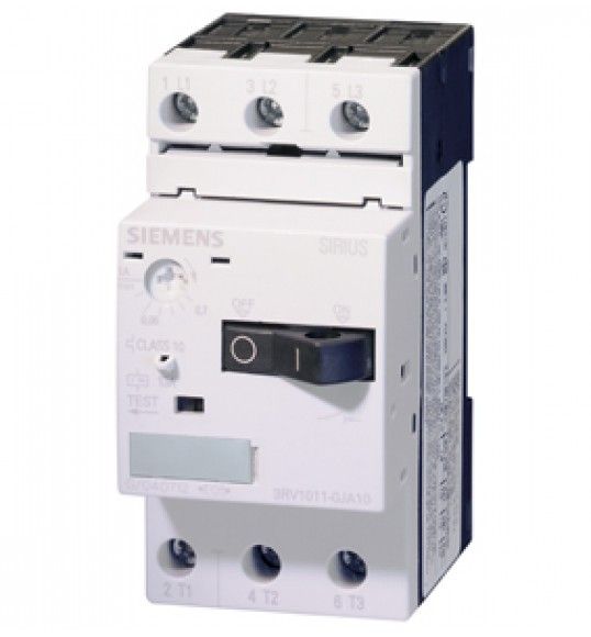 3RV1011-0KA10 Siemens Interruttore automatico, S00, protezione motore, Class10, sganciatore A 0,9.