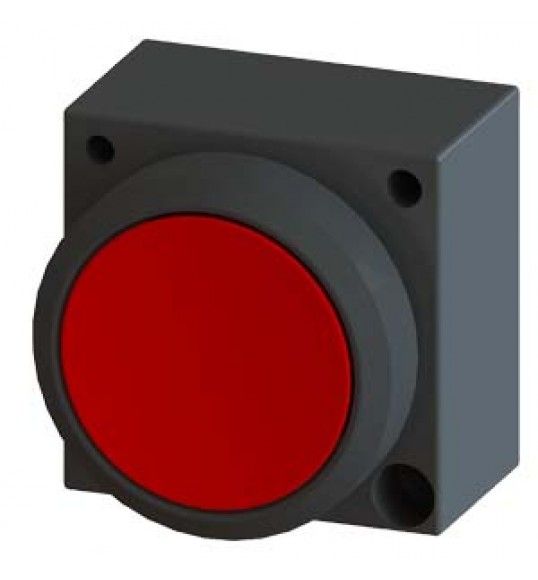 3SB3000-0AA21 DRUCKTASTER, 22MM, RUND, KUNSTSTOFF, ROT, DRUCKKNOPF, FLACH, MIT HALTER !!! Auslaufpro