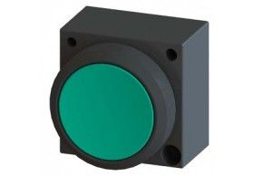3SB3000-0AA41 DRUCKTASTER, 22MM, RUND, KUNSTSTOFF, GRUEN, DRUCKKNOPF, FLACH, MIT HALTER !!! Auslaufp