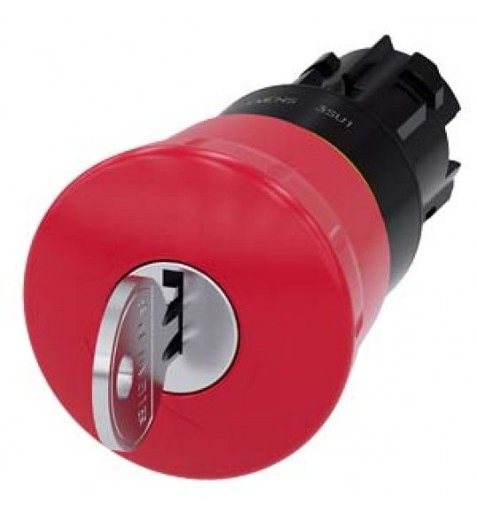 3SU1000-1HG20-0AA0 Emergency pushbutton key operated