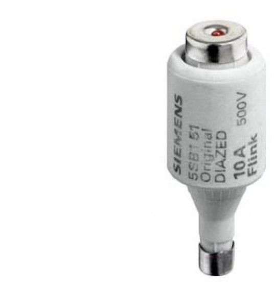 5SB111 DIAZED FUSE LINK 500V QUICK-RESPONSE SIZE DII, THREAD E27, 2A