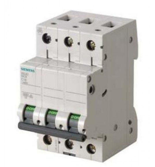 5SJ3350-7 Siemens Circuit Breaker 3P, 50A, C, 4,5kA