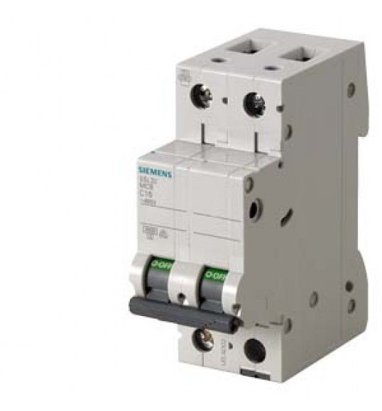 5SL3216-7 Siemens Disjoncteur modulaire 400 V 4,5 kA, 2 ples, C, 16 A