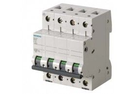 5SL3420-7 Siemens Disjoncteur modulaire 400 V 4,5 kA, 4 ples, C, 20 A