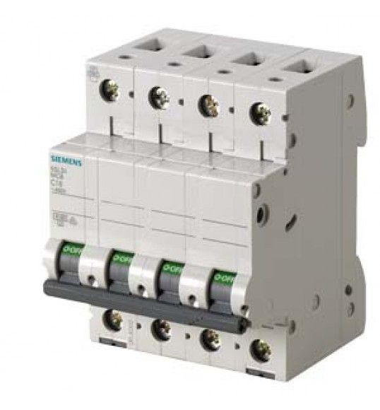 5SL3420-7 Siemens Disjoncteur modulaire 400 V 4,5 kA, 4 ples, C, 20 A