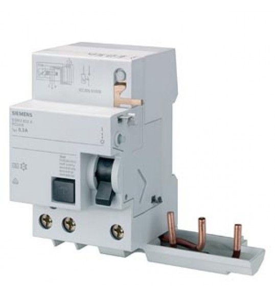 5SM2632-0 Siemens bloc FI, 3 p�les, type CA, In : 40A, 300mA, Un CA : 400 V, pour 5SY