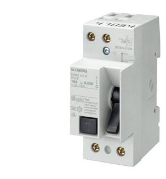 5SM3612-0 Residual Op.Circuit breaker 2P 25A 300mA