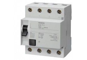 5SM3645-0 Siemens interruptor diferencial, 4 polos, Tipo AC, Entrada: 125 A, 300 mA, Un AC: 400 V