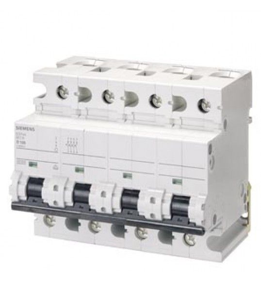 5SP4480-7 Siemens Disjoncteur modulaire 400V 10kA, 4 ples, C, 80A, P=70mm