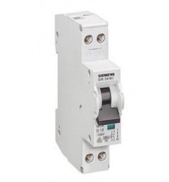 5SY6016-7KV CIRCUIT BREAKER 230V 6KA, 1+N-POLE/1MW C 16A, D=70MM