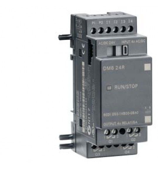6ED1055-1HB00-0BA0 LOGO! 24 V/24 V/relay, 2TE 4 DI/4 DO