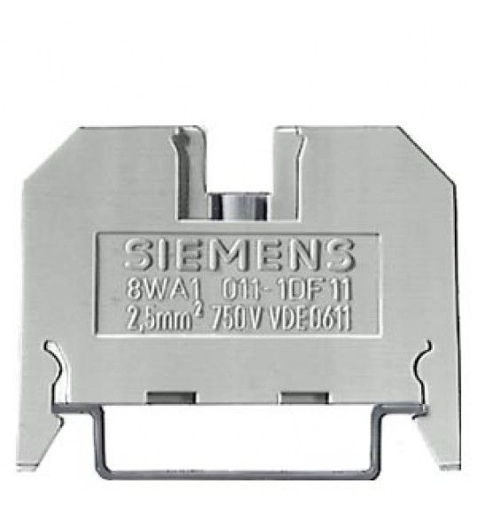 8WA1011-1DF11 Siemens Borne de paso termoplstico, conexin por tornillo, borne sencillo en ambos l.