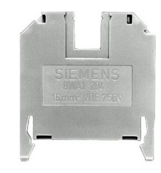 8WA1011-1BK11 Siemens Durchgangsklemme Thermoplast Schraubanschluss beidseitig Einzelklemme, blau