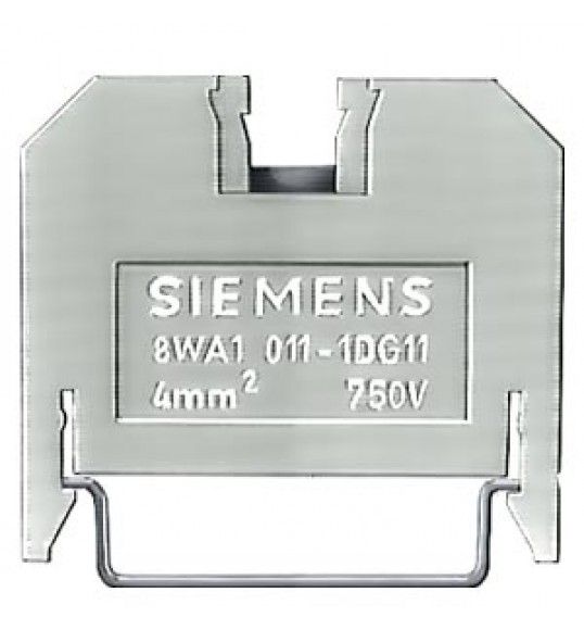 8WA1011-1DG11 Siemens Morsetto passante, materiale termoplastico, collegamento a vite su entrambi i.