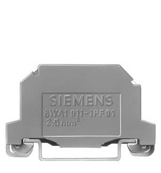 8WA1011-1PF11 Siemens Durchgangsklemme Thermoplast Schraubanschluss beidseitig Einzelklemme, grngel