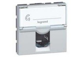 079464 Mosaic Datendose Cat6 UTP 2-modulig Alu