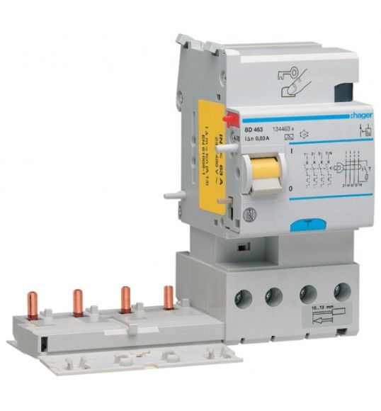 BF463 Earth leakage add-on block 4P 63A 300mA HI 3M