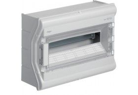 VE118SN Hager Caja s. est.VE,ext.,IP65,1F,18M,p.trans.